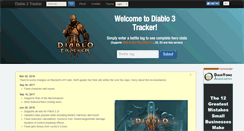 Desktop Screenshot of diablo3tracker.com